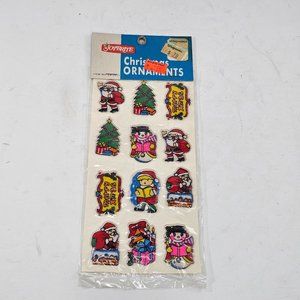 Vintage Joybrite Puffy Christmas Stickers New Old Stock